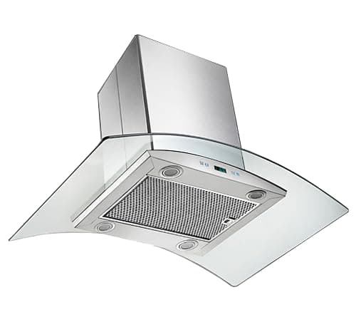 PROLINE 30-Inch Island Range Hood, Ducted, 600 CFM, Stainless Steel, LED Lights, ULTRA-QUIET Blower Motor, 6 Speed, 3-Year Warranty, Dishwasher-Safe Filters, PLFI 544.30, Kitchen Hood