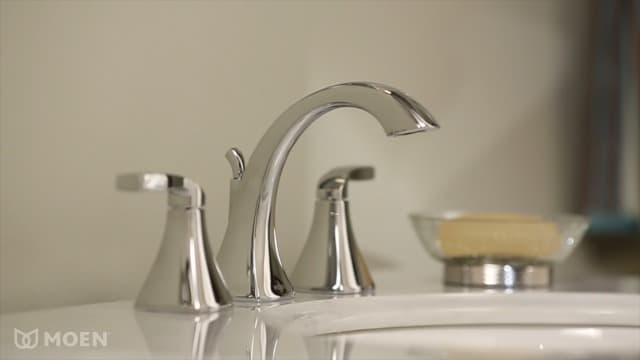 Moen Voss Brushed Gold Contemporary Two-Handle Widespread Bathroom Sink Faucet Trim Kit for Adjustable Three-Hole Installations (Valve Required), T6905BG