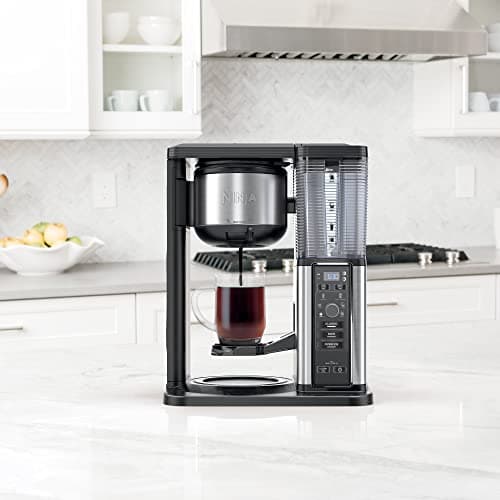 Ninja Hot & Iced, Single Serve or Drip Coffee System, CM300 (Renewed),10 cups