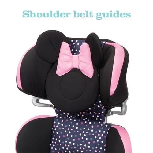 Disney Baby Pronto Booster Car Seats, Belt-Positioning, Booster Seats for Cars 40-100 lbs, Minnie Dot Party