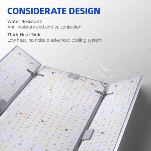 Barrina 4x4 Grow Lights for Indoor Plants Full Spectrum, BU2000 Dimmable, Adjustable LED Grow Light Panel, 816 LEDs, High PPFD, Plant Lights for Indoor Growing, Seedling, Flowering and Fruiting