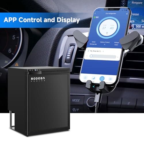BODEGACOOLER 12 Volt Refrigerator, RV Refrigerator APP Control, 65L(2.3cu.ft.) RV Fridge Freezer, Car Refrigerator with Lock, (4℉-46℉) Travel Compressor Cooler 12/24V DC for Truck, RV, Camping