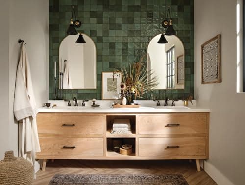 Moen Brantford Oil-Rubbed Bronze Two-Handle Widespread Bathroom Sink Faucet for 3-Hole Setups with Valve Included, TV6620ORB