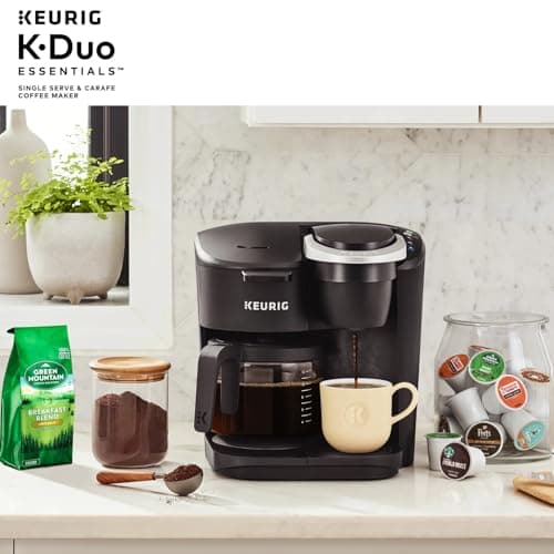 Keurig Coffee Maker, Essentials Single-Serve K-Cup Pod Coffee Maker, Black, w/Cleaning Cloth