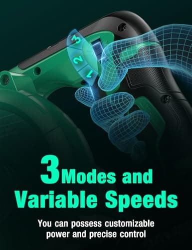 K I M O. Cordless Leaf Blower Vacuum Combo 4 in 1, 3 Nozzles &3 Modes for Inflation & Deflation, Extended Tube & Variable Speed, 20000RPM 150MPH, 2x2000mAh Battery Powered Leaf Blowers for Lawn Care