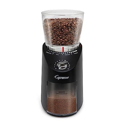Capresso Infinity Plus Conical Burr Grinder, Black
