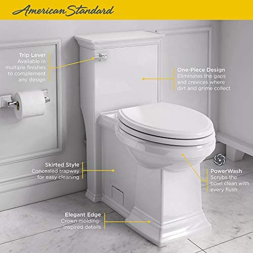 American Standard 2851A104.020 Town Square S One Piece Toilet, White