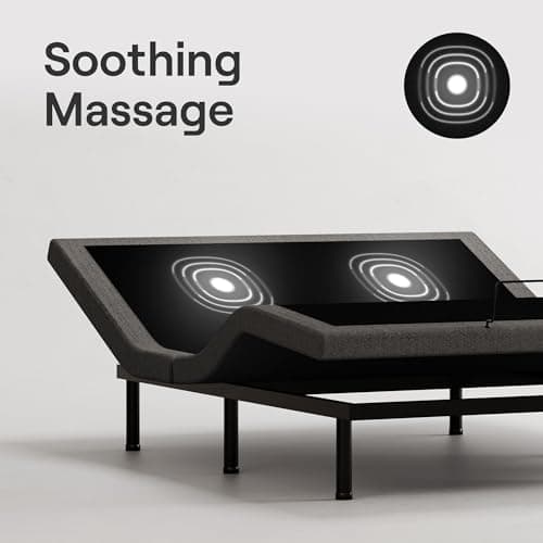 Nectar Premier Adjustable Base - Queen - Head & Foot Incline - Wireless Remote with Memory- 3 Massage Settings - 4 USB Ports - Anti-Snore & Zero Gravity