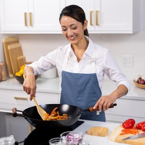 JOYCE CHEN Classic Series 14-Inch Ceramic Nonstick Carbon Steel Wok