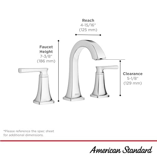 American Standard 7426801.002, Belmeade Two-Handle 8-Inch Widespread Bathroom Faucet, Chrome