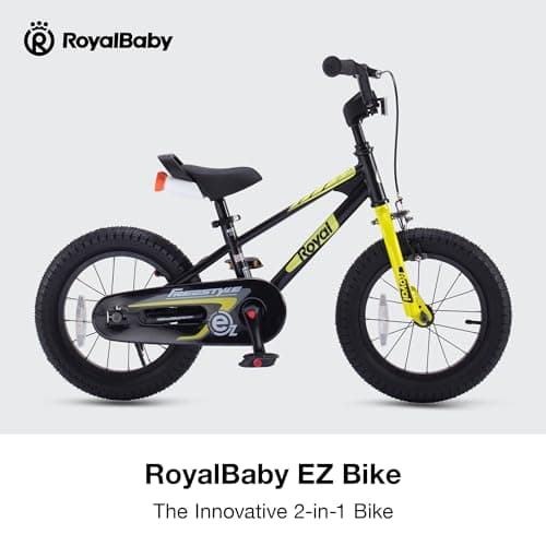 RoyalBaby Kids Bike EZ Freestyle Training Free Balance to Pedal Easy Learning Bicycle, 12-18 Inch for Toddlers to Big Kids