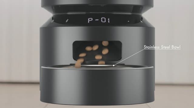 PETLIBRO Automatic Cat Feeder, Automatic Dog Food Dispenser with Freshness Preservation, Timed Pet Feeders for Dry Food, Up to 50 Portions 6 Meals Per Day, Granary Black
