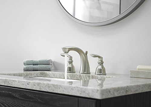 Pfister LG49CB1K Avalon Two-Handle 8 Inch Widespread Bathroom Faucet in Brushed Nickel, Water-Efficient Model