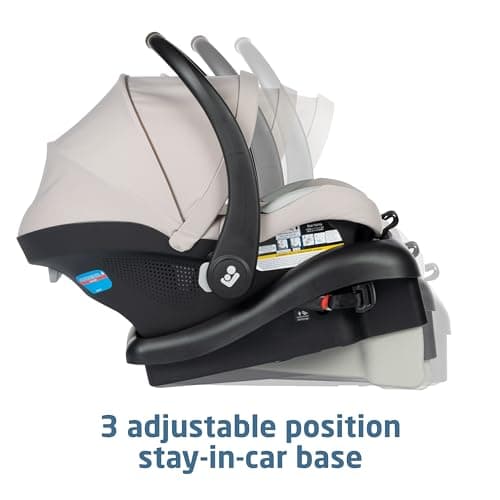 Maxi-Cosi Mico Luxe Infant Car Seat with Base, Rear Facing Car Seat for Babies, Baby Carseat 4-30 lbs, Baby Car Seats, Infant Car Seats, New Hope Tan