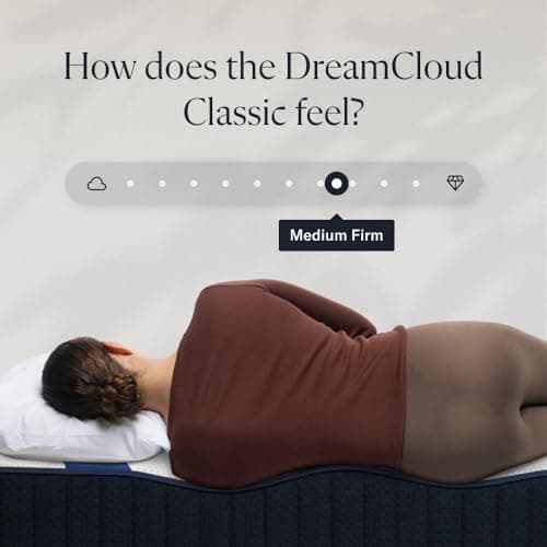 DreamCloud Classic 12" Queen Mattress - Memory Foam (New Version) - 365 Night Trial - Fiberglass Free - Forever Warranty - Mattress in a Box - CertiPUR-US® Certified