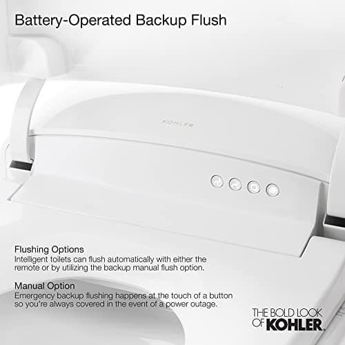 KOHLER Eir Comfort Height One-piece elongated dual-flush intelligent chair-height toilet