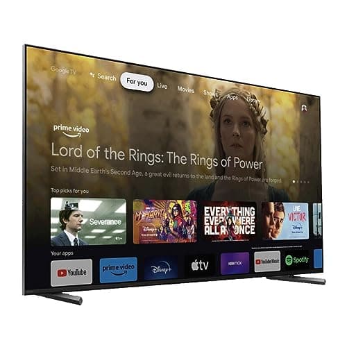 Sony 55 Inch 4K Ultra HD TV X90L Series: BRAVIA XR Full Array LED Smart Google TV with Dolby Vision HDR and Exclusive Features for The PlayStation® 5 XR55X90L- Latest Model,Black