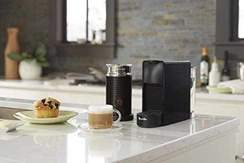 Nespresso Essenza Mini Espresso Machine by Breville with Milk Frother,20.3 fl oz, Piano Black