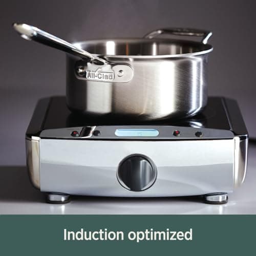 All-Clad D5 5-Ply Brushed Stainless Steel Fry Pan 12 Inch Induction Oven Broiler Safe 600F Pots and Pans, Cookware Silver