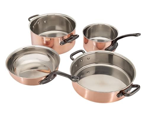Matfer Bourgeat Copper Cookware Set, Set of 8