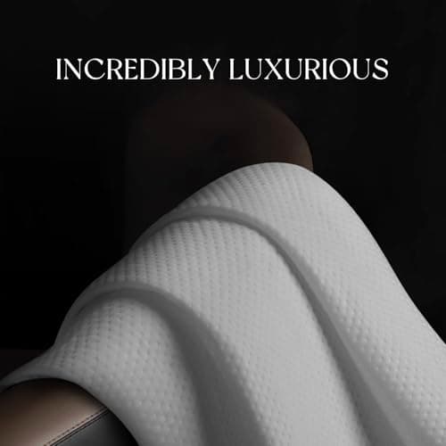 King Mattress Protector Tencel 100% Waterproof Mattress Protector,Silky Soft & Breathable,Cooling Mattress Pad Cover Fitted 18" Deep Pocket Noiseless White,78"x80"