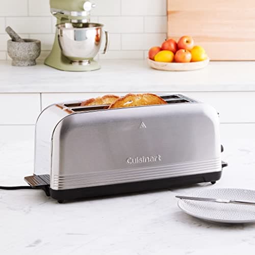 Cuisinart CPT-2500 Long Slot Toaster, Stainless Steel, Silver, 2-slice long slot