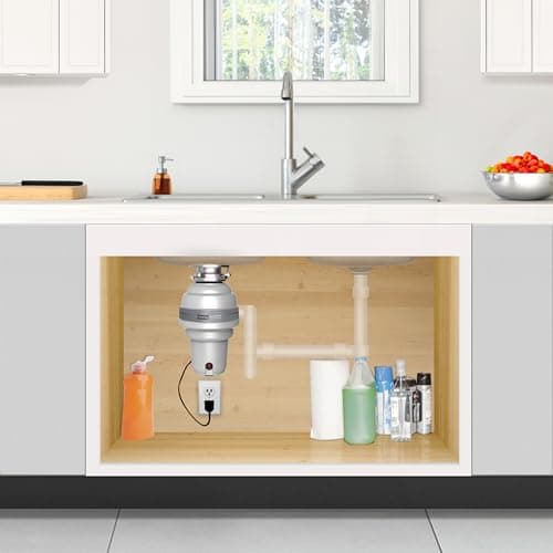 American Standard 10-US-ASD-1250 Premium Garbage Disposal with 3-Bolt Mount System and Odor Protection Processor, Stainless steel, Silver