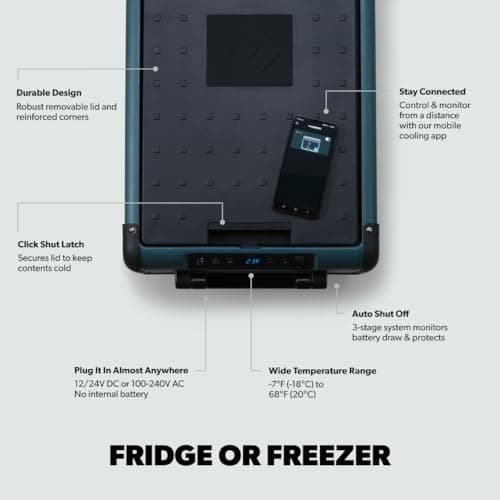 Dometic CFX2 37-Liter Portable Refrigerator and Freezer, Powered by AC/DC