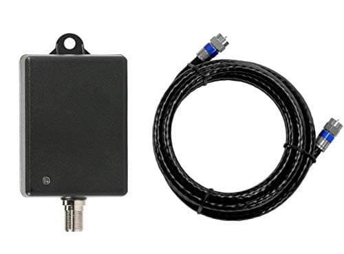 Channel Master Ultra Mini 2-2-Port TV Antenna Distribution Amplifier, 11.5dB gain, Compatible with Non-Amplified TV Antennas, Cable and Internet Modems, Increases Signal Strength, Indoor/Outdoor