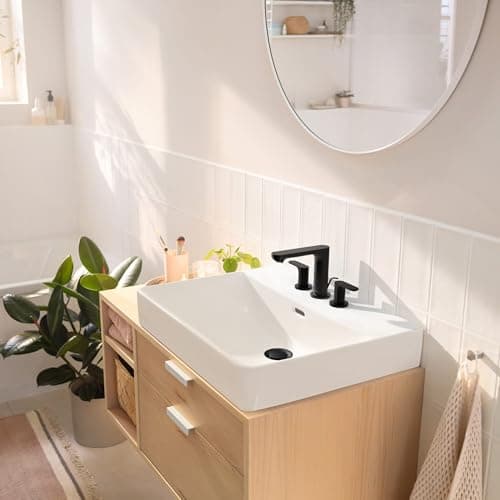 hansgrohe Rebris S Widespread Bathroom Sink Faucet in Chrome, 72530001