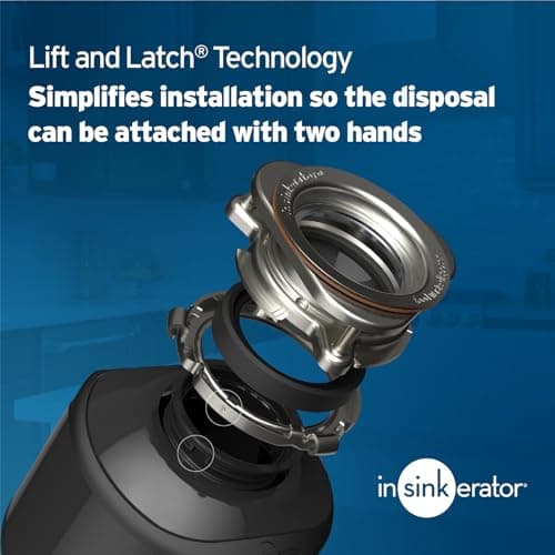 InSinkErator Garbage Disposal with Power Cord, Badger 1, Standard Series, 1/3 HP Continuous Feed, Black