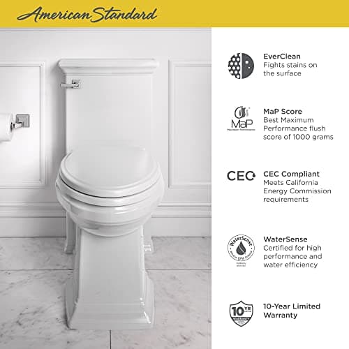 American Standard 2851A104.020 Town Square S One Piece Toilet, White
