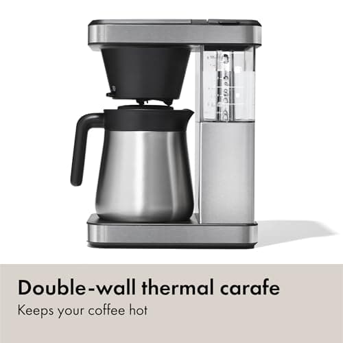 OXO Brew 8 Cup Coffee Maker, Stainless Steel,Black