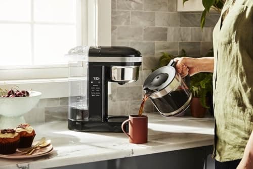 KitchenAid KCM1209OB Coffee Maker, 12 cup, Onix Black, 12 Cup Drip Coffee Maker with Warming Plate