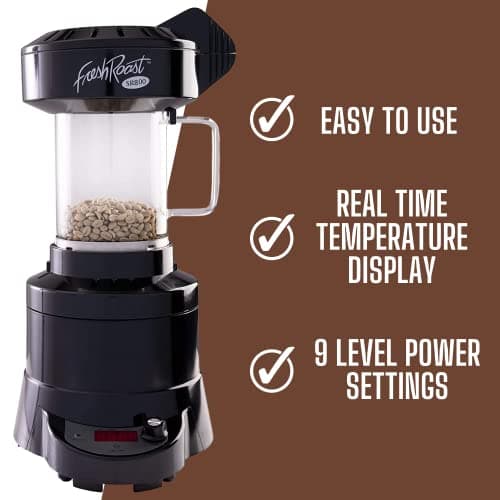SR800 Coffee Roaster – Roast Coffee at Home – Variable Heat and Fan Control – Digital Display – Roasts 6–8 oz (170–226g) Per Batch – Easy to Use – Fast Roast Time