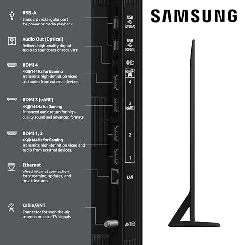 SAMSUNG 75-Inch Class Neo QLED QN70F 4K Mini LED Smart TV (2025 Model) NQ4 AI Gen2 Processor, Quantum Matrix Technology Slim, Motion Xcelerator 144Hz, Samsung Vision AI, Alexa Built-in