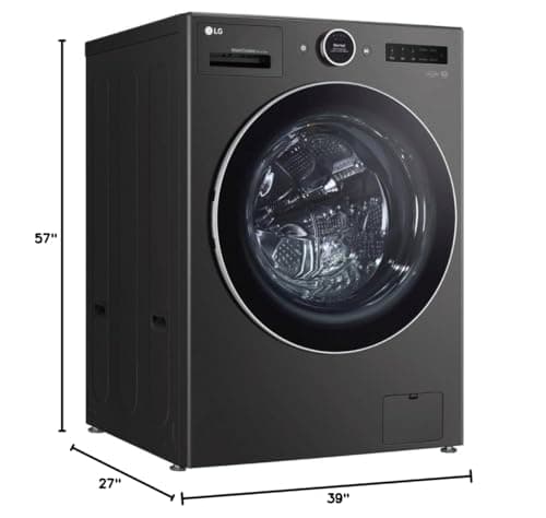 LG WM6998HBA Ventless Washer/Dryer Combo LG WashCombo All-in-One 5.0 cu. ft. Mega Capacity with Inverter HeatPump Technology and Direct Drive Motor