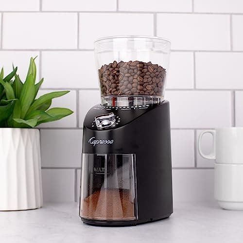 Capresso Infinity Plus Conical Burr Grinder, Black
