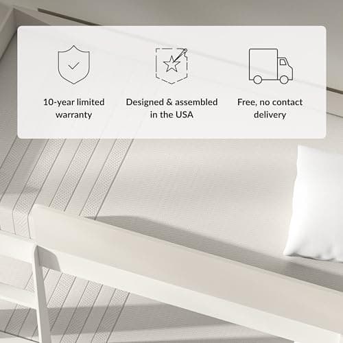 Leesa Twin Size Kids Mattress, Medium Firm Firmness, Soothing Foam and Responsive Memory Foam, 7.5", CertiPUR-US Certified, 100-Night Trial