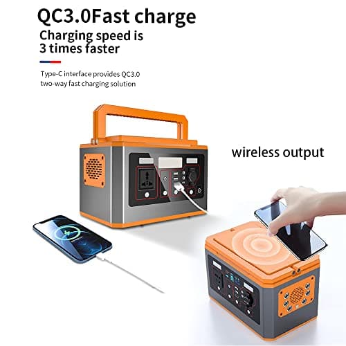 Panana Portable Power Station 500W (Peak 1000W), 499.5Wh Solar Generator with USB-C PD Output, AC Outlet Backup Lithium Battery Power Supply for Outdoor Camping Hunting RV Emergency