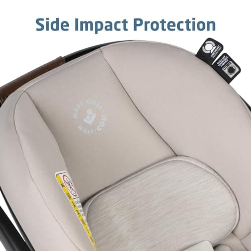 Maxi-Cosi Mico Luxe Infant Car Seat with Base, Rear Facing Car Seat for Babies, Baby Carseat 4-30 lbs, Baby Car Seats, Infant Car Seats, New Hope Tan