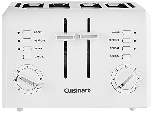 Cuisinart CPT-142P1 4-Slice Compact Plastic Toaster, White
