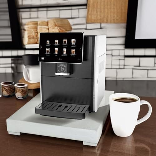 Super Automatic Espresso Machine For Home - Coffee Machine With Grinder & Milk Frother For Latte, Cappuccino, Macchiato - Auto Wake & Sleep – All Milk Types