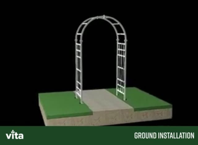 Athens 39"W x 81"H Vinyl Arbor