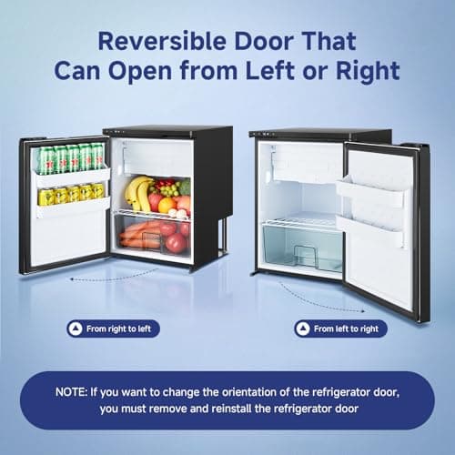 BODEGACOOLER 12 Volt Refrigerator, RV Refrigerator APP Control, 65L(2.3cu.ft.) RV Fridge Freezer, Car Refrigerator with Lock, (4℉-46℉) Travel Compressor Cooler 12/24V DC for Truck, RV, Camping