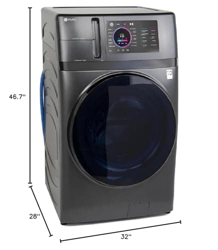 GE Profile PFQ97HSPVDS 28 Inch Smart Front Load Washer/Dryer Combo with 4.8 cu.ft. Capacity, 12 Wash Cycles, 14 Dryer Cycles