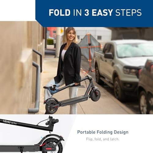 Hiboy S2/S2 Pro/S2 MAX Electric Scooter, 350-500W Motor, 8.5"-10" Solid Tires, 17-40.4 Miles Range, 19 Mph Folding Commuter Electric Scooter for Adults (Optional Seat)