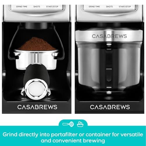 CASABREWS Tornado Electric Conical Burr Coffee Grinder, 77 Precision Grind Settings for Espresso to French Press, Special for Barista and Coffee Lovers