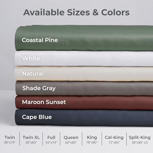 Cariloha Aloha Soft 4-Piece Sheet Set | Natural | King | Made from 100% Viscose derived from Bamboo | Introductory Sheet Line