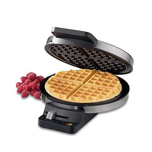 Cuisinart Round Classic Waffle Maker, Brushed Stainless, WMR-CANAS
